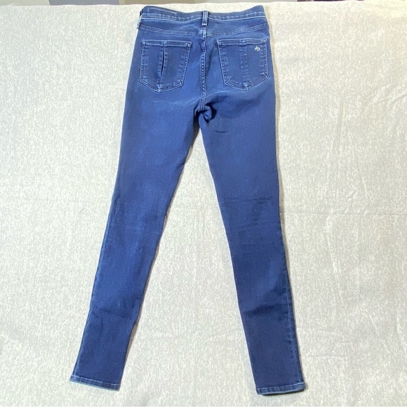 RAG & BONE Jeans Women's SZ 26 Blue Hi Rise Ankle Skinny Stretch Casual Denim - Picture 4 of 16